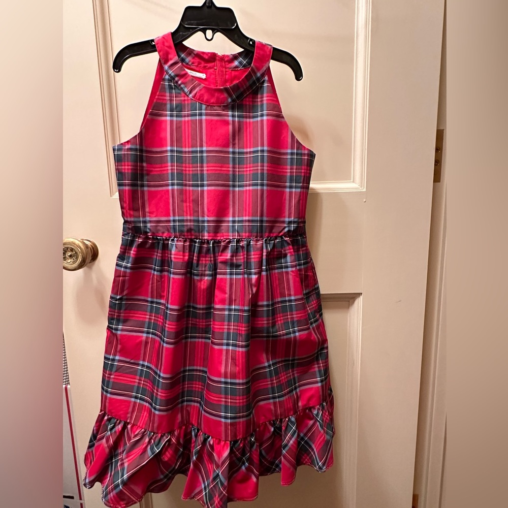 Vineyard Vines Girl’s Sleeveless Plaid Fully Lined Dress size 8
